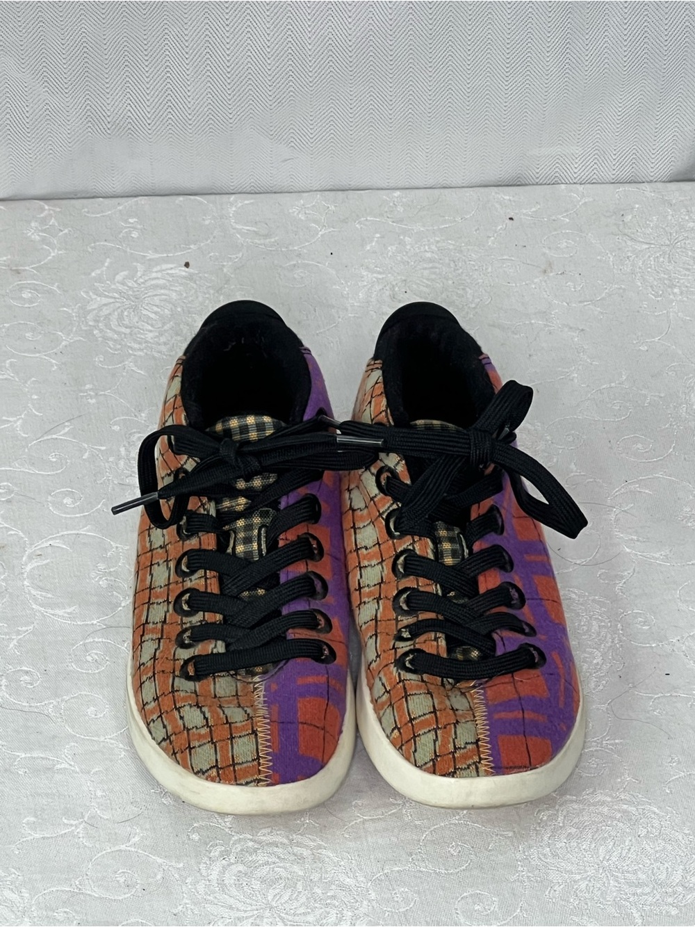 Allbirds Limited Addition Wool Pipe Mid Sneakers Split Tartan Plaid Pattern 6W👍